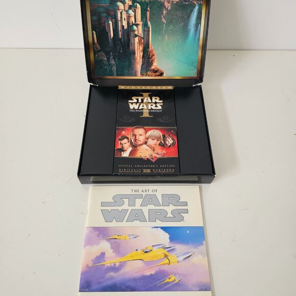 STAR WARS The Phantom Menace Widescreen Collectors Edition VHS The Art of Book - Picture 5 of 12